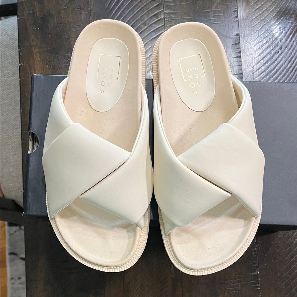 ShuShop Women's Slides in Bone